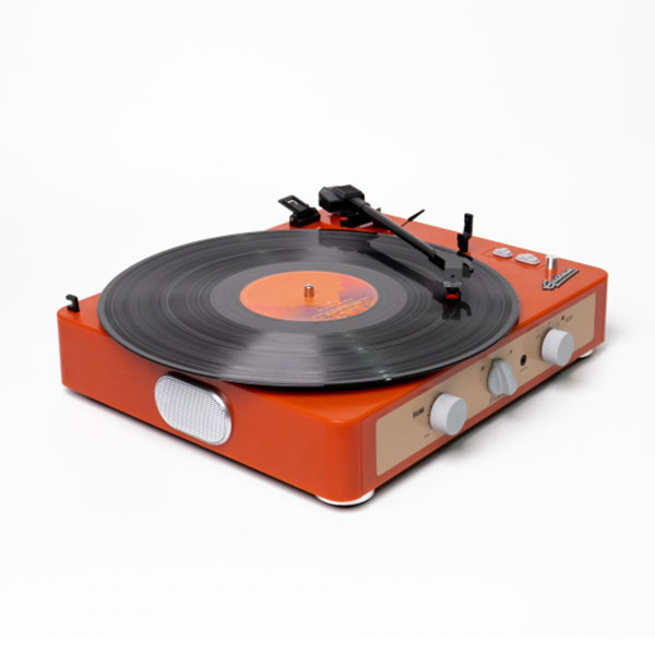 Gadhouse レコードプレーヤー Brad Retro record（TANGERINE）GAD001005TN