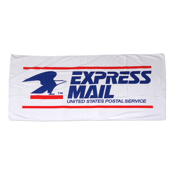 USPS Express Mail柄ビーチタオル